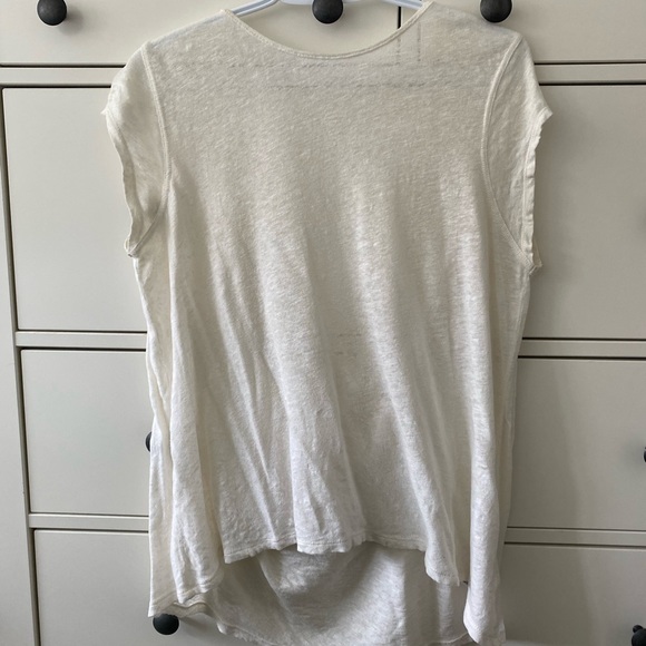 Free People White Tshirt Size xs - Picture 3 of 4